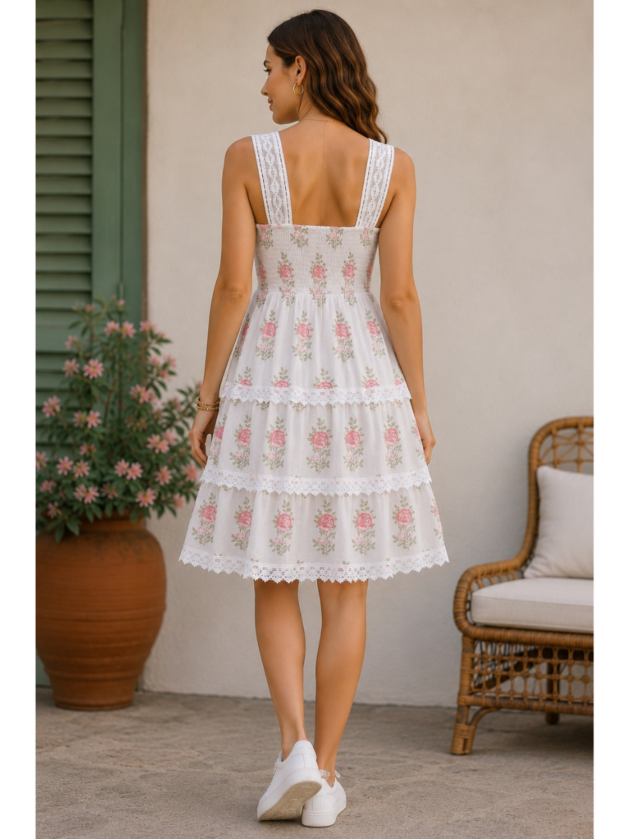 Rose Whisper Lace Dress