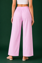 Women’s Pure Cotton High-Waist Wide-Leg Palazzo Pant