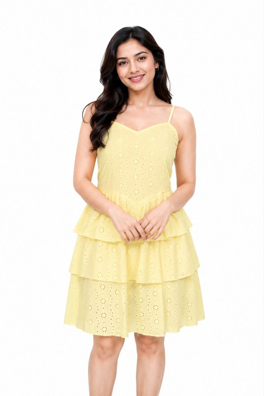 Lemon Blossom Mini Dress