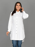 white long formal shirt